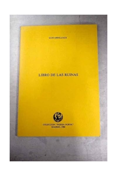Libro De Las Ruinas (Primera edición)
