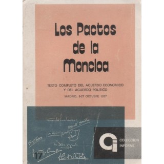 Los Pactos De La Moncloa: : texto completo del acuerdo económico y del acuerdo político