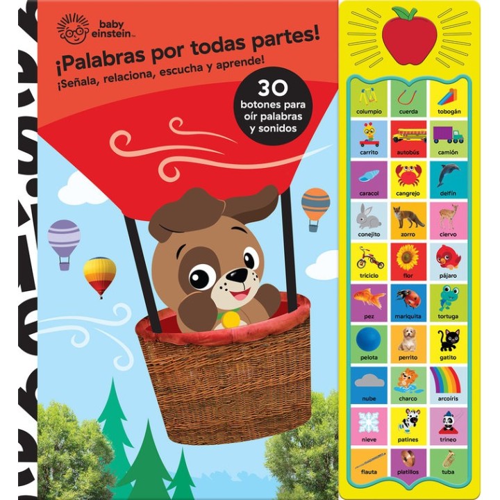 PALABRAS POR TODAS PARTES. BABY EINSTEIN. 30 BOTONES CON VOZ
