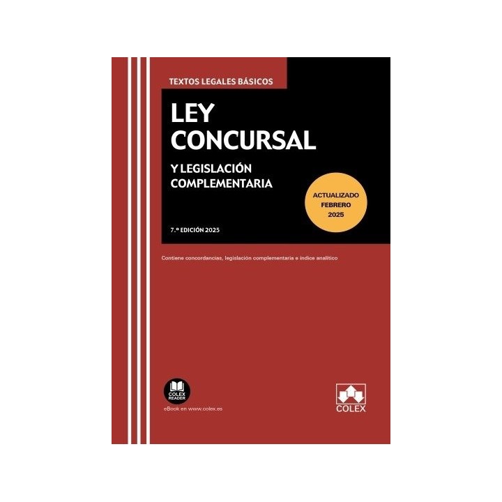 LEY CONCURSAL Y LEGISLACION COMPLEMENTARIA 2025