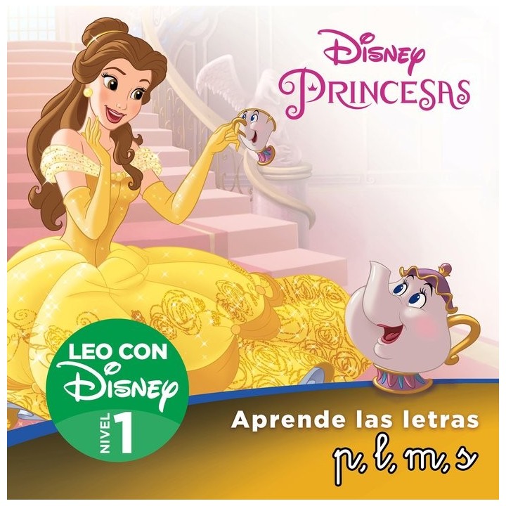 BELLA APRENDE LAS LETRAS P L M S LEO CON DISNEY NIVEL 1