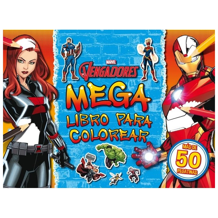 LOS VENGADORES MEGALIBRO PARA COLOREAR 2