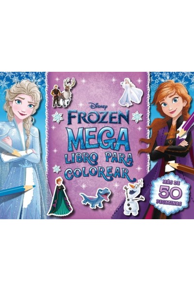 FROZEN MEGALIBRO PARA COLOREAR 2