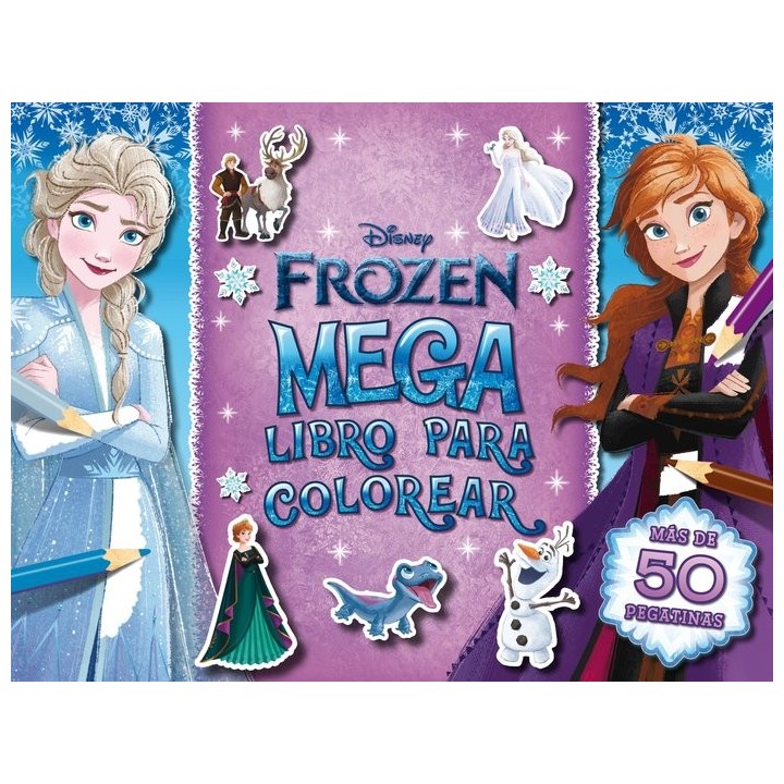 FROZEN MEGALIBRO PARA COLOREAR 2