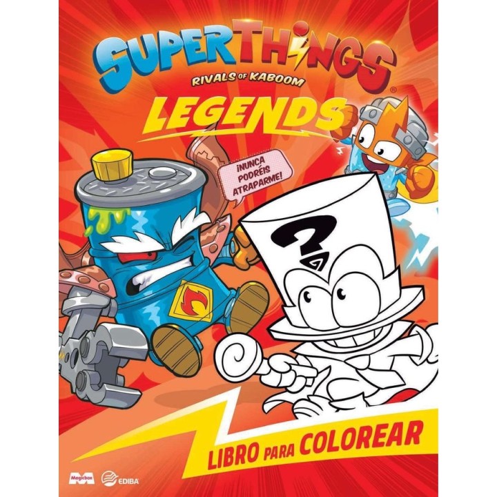 LIBRO PARA COLOREAR SUPERTHINGS LEGENDS ESPAÑA