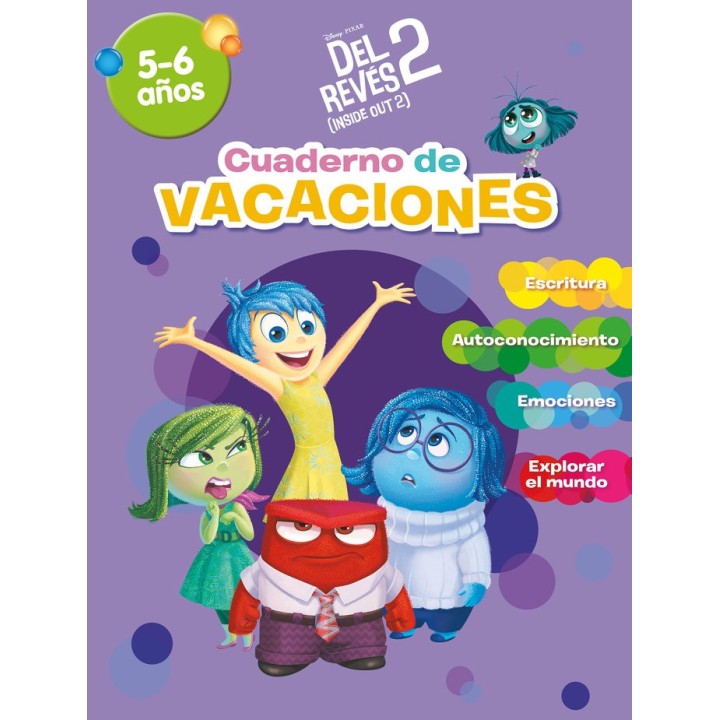 INSIDE OUT 2 CUADERNO DE VACACIONES 5 6 AÑOS DISNEY CUA