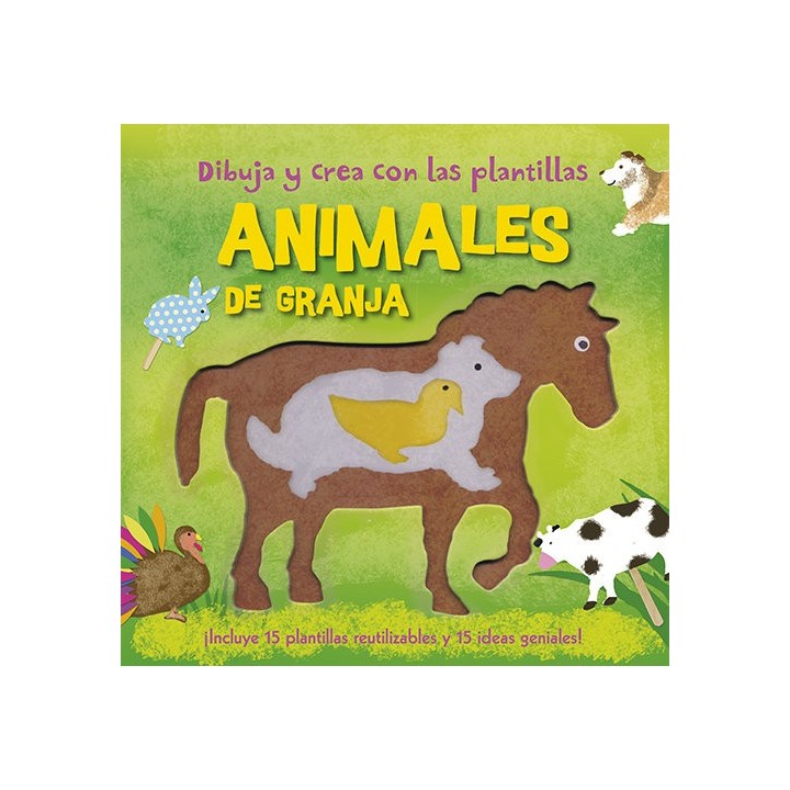 DIBUJA Y CREA CON LAS PLANTILLAS ANIMALES DE GRANJA