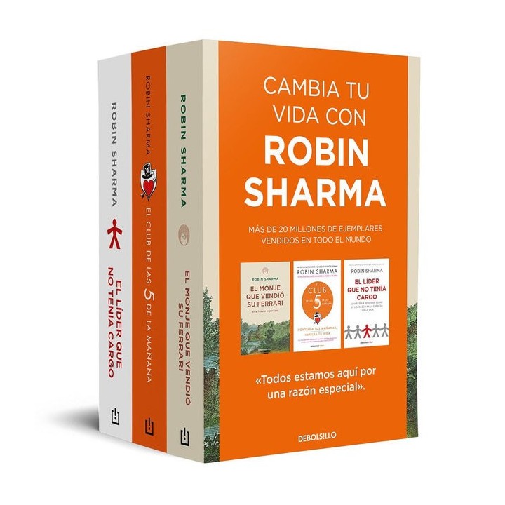PACK ROBIN SHARMA CONTIENE EL MONJE QUE VENDIO SU FERRARI