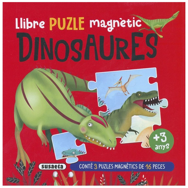 LLIBRE PUZLE MAGNETIC DINOSAURES