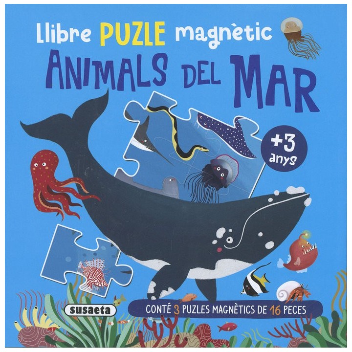 LLIBRE PUZLE MAGNETIC ANIMALS DEL MAR