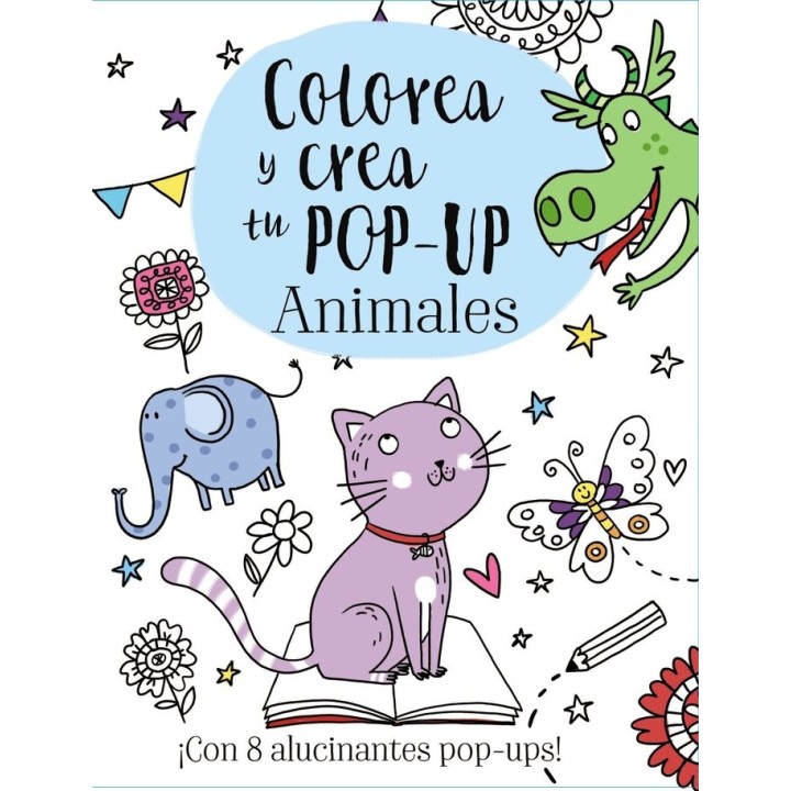 COLOREA Y CREA TU POP UP ANIMALES
