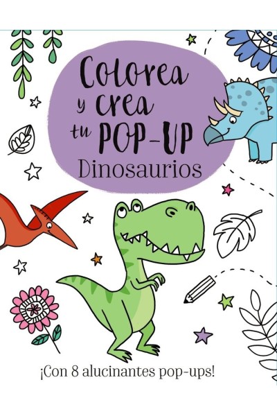 COLOREA Y CREA TU POP UP DINOSAURIOS