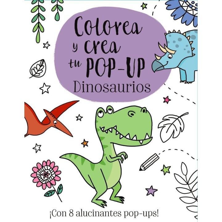 COLOREA Y CREA TU POP UP DINOSAURIOS