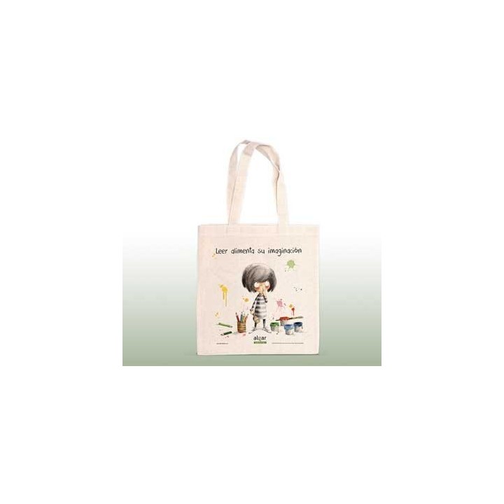 BOLSA TELA LEER ALIMENTA SU IMAGINACION 42X38CM