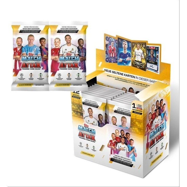CAJA 32 SOBRES CARTAS MATCH ATTAX UCL 25-26