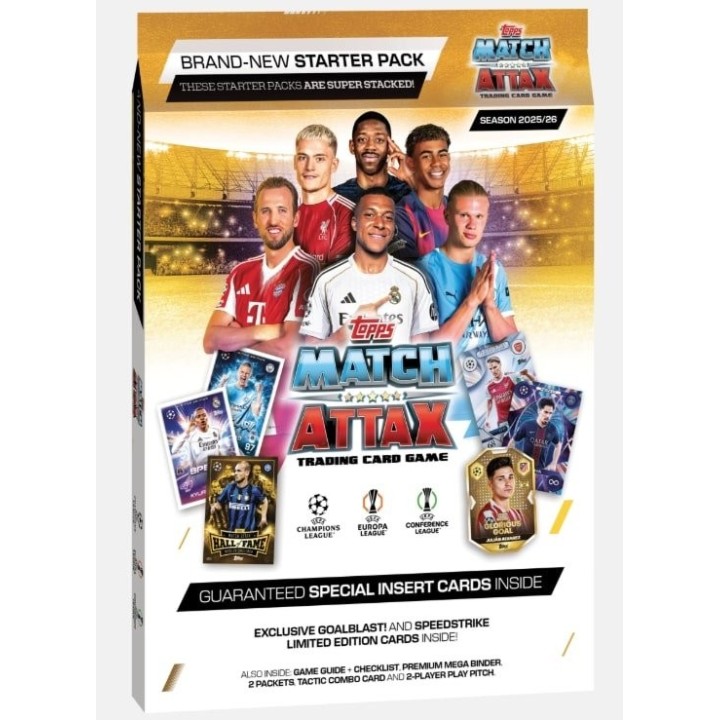 STARTER PACK CARTAS MATCH ATTAX UCL 25-26