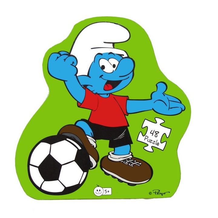 PUZZLE EL PITUFO FUTBOLISTA