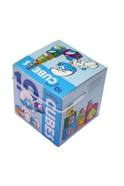 PUZZLE LOS CUBOS DE LOS PITUFOS