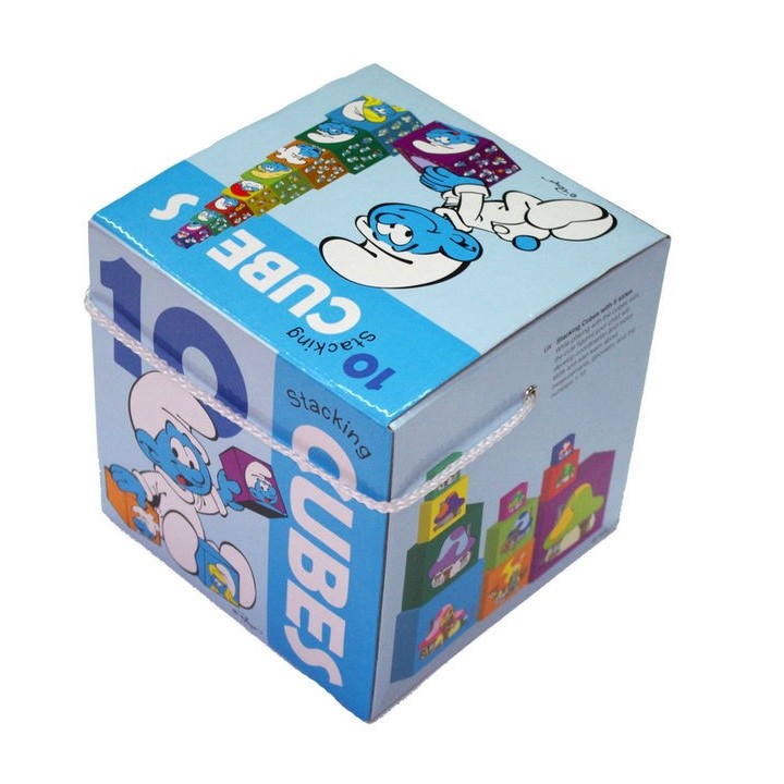 PUZZLE LOS CUBOS DE LOS PITUFOS
