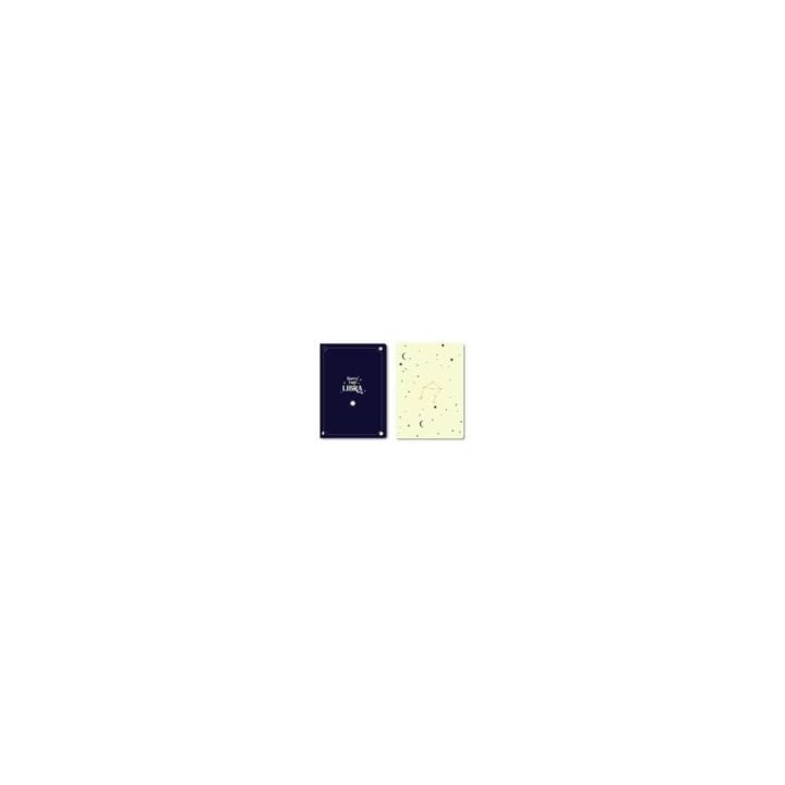 PACK 2 CUADERNOS GRAPADOS A6 HOROSCOPO NEGRO LIBRA