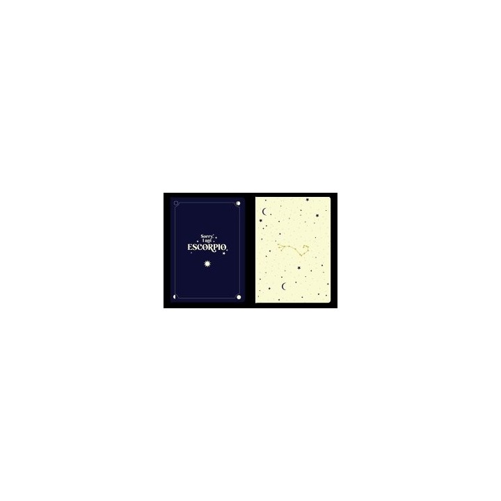 PACK 2 CUADERNOS GRAPADOS A6 HOROSCOPO NEGRO ESCORPIO