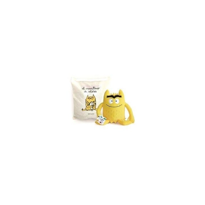 MONSTRUO DE COLORES AMARILLO ALEGRIA PELUCHE 35CM