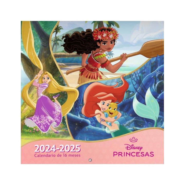 CALENDARIO PRINCESAS DISNEY 2024/2025 16 MESES