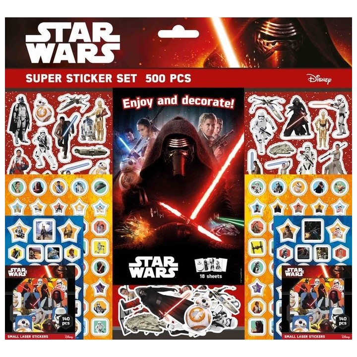 SUPER SET DE PEGATINAS DE STAR WARS