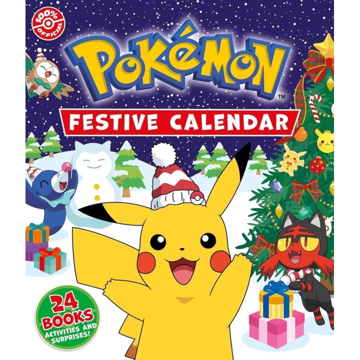POKEMON FESTIVE CALENDAR A FESTIVE COLLECTION OF 24 BOOKS A