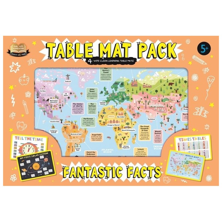 TABLE MAT PACK FANTASTIC FACTS