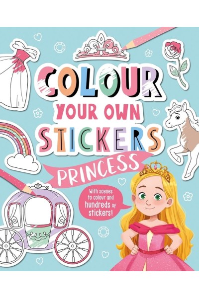 COLOUR YOUR OWN STICKERS PRINCESS