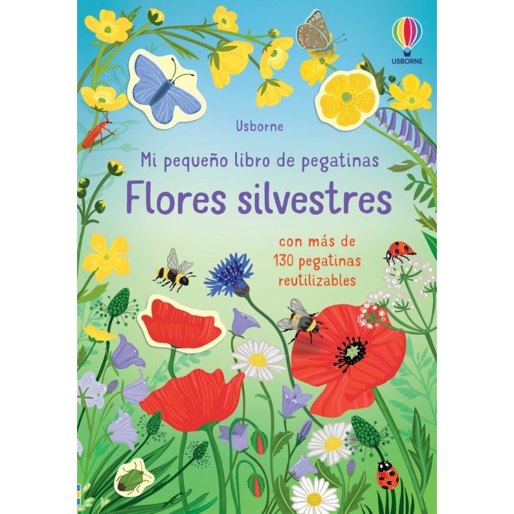 FLORES SILVESTRES PEQUEÑO LIBRO PEGATINA
