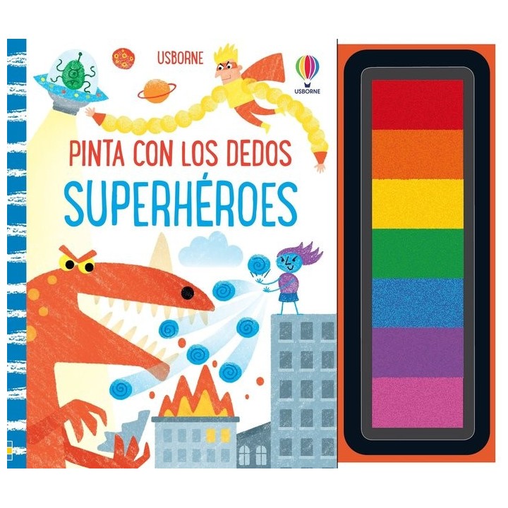 SUPERHEROES PINTA CON LOS DEDOS