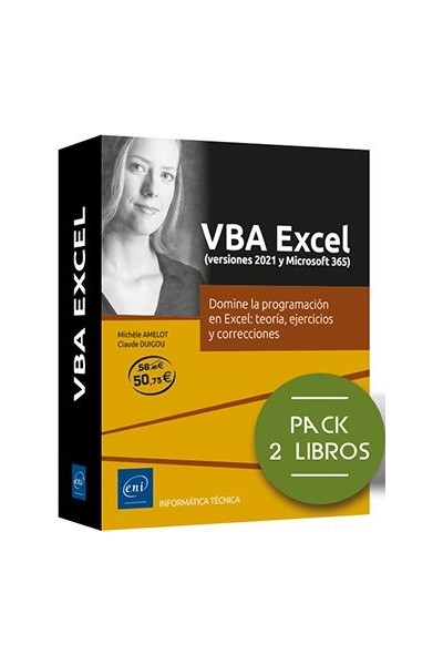 VBA EXCEL VERSIONES 2021 Y MICROSOFT 365 PACK 2 LIBROS