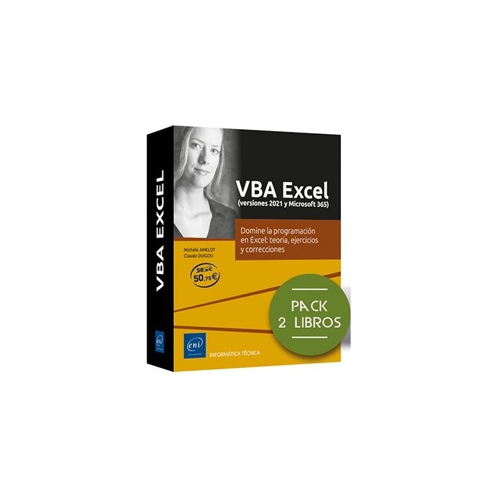 VBA EXCEL VERSIONES 2021 Y MICROSOFT 365 PACK 2 LIBROS