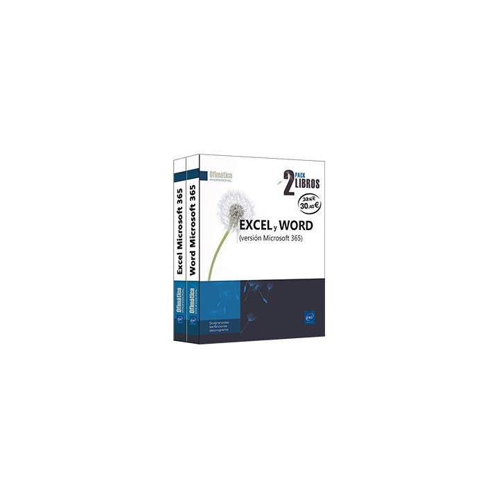 EXCEL Y WORD VERSION MICROSOFT 365 PACK 2 LIBROS