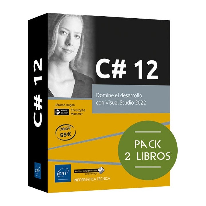 PACK 2 LIBROS DOMINE EL DESARROLLO CON VISUAL STUDIO 2022