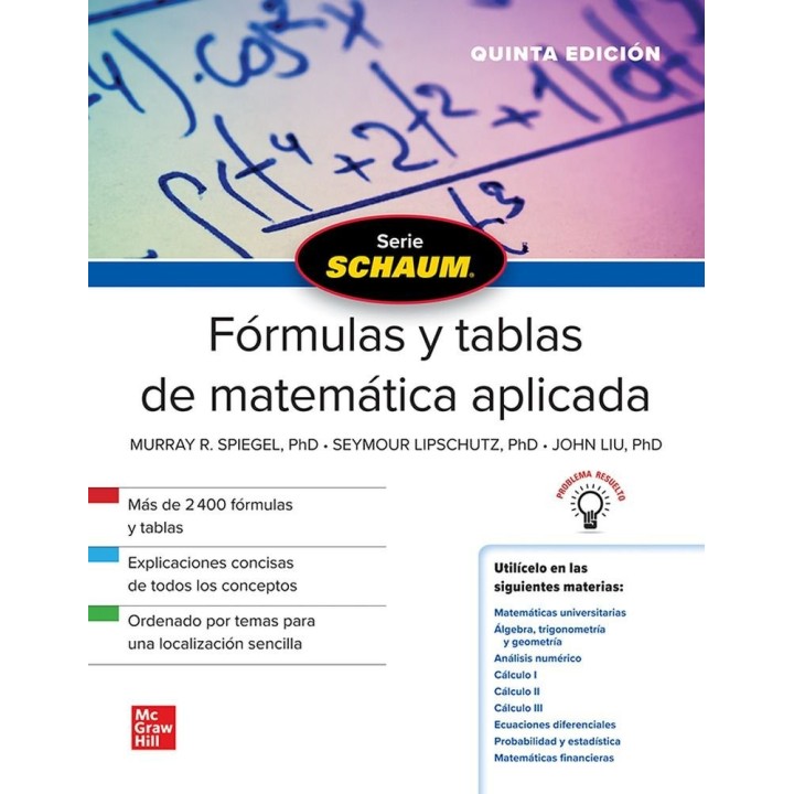 SCHAUM FORMULAS Y TABLAS DE MATEMATICA APLICADA 5ªED