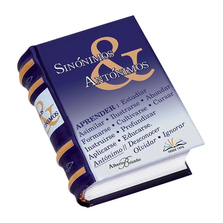 DICCIONARIO DE SINONIMOS Y ANTONIMOS (LIBRO MINIATURA)