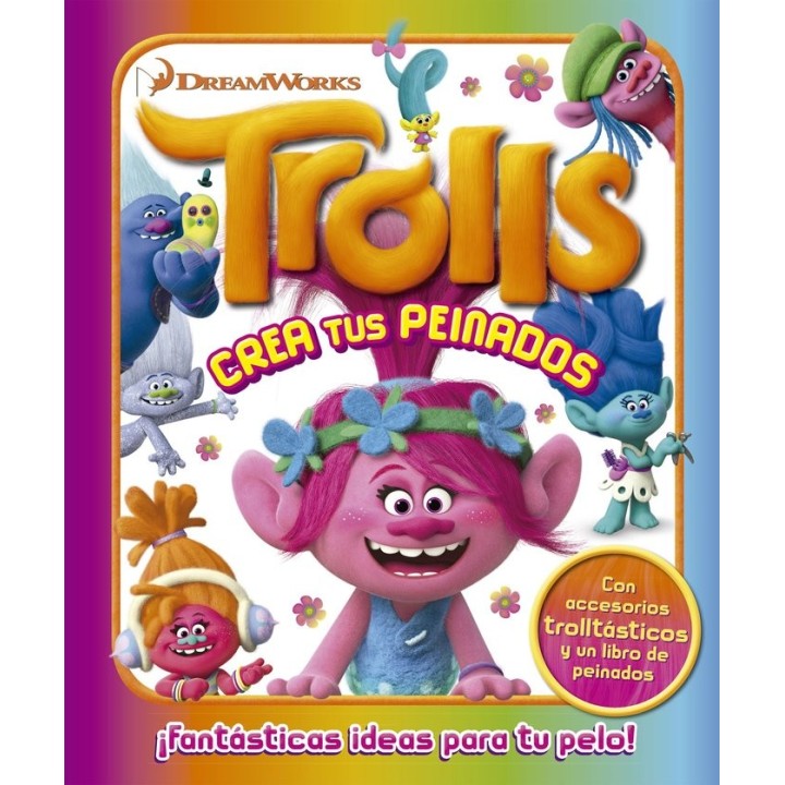 TROLLS CAJA METALICA CREA TUS PEINADOS