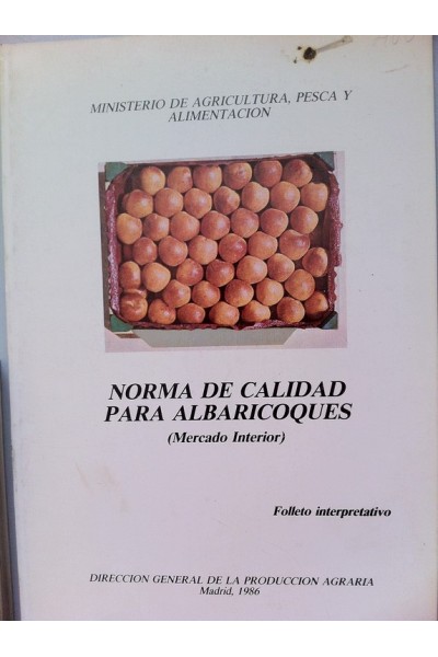 NORMA DE CALIDAD PARA ALBARICOQUES. Folleto interpretativo (Mercado interior).