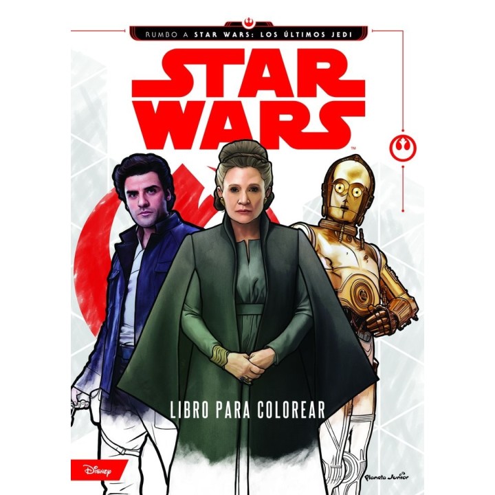 STAR WARS LOS ULTIMOS JEDI LIBRO PARA COLOREAR