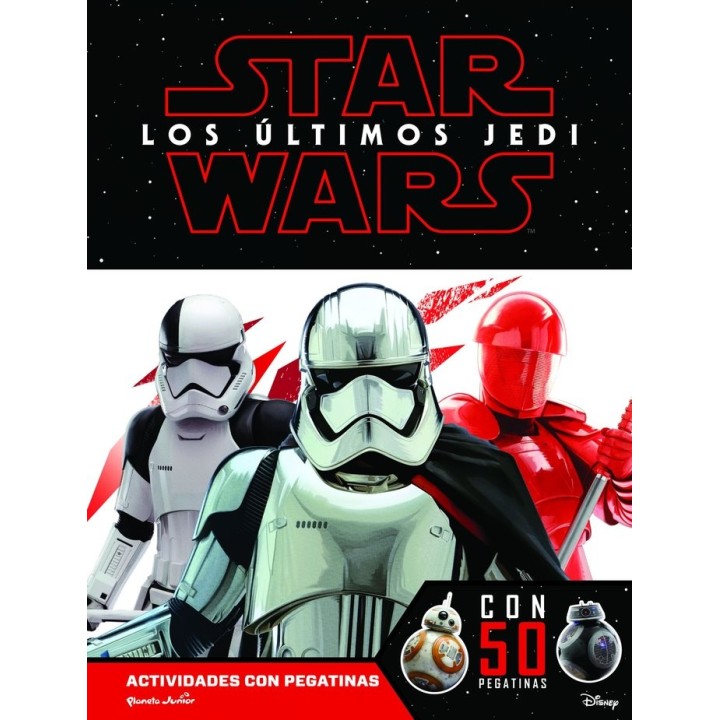 STAR WARS LOS ULTIMOS JEDI 50 PEGATINAS ACTIVIDADES