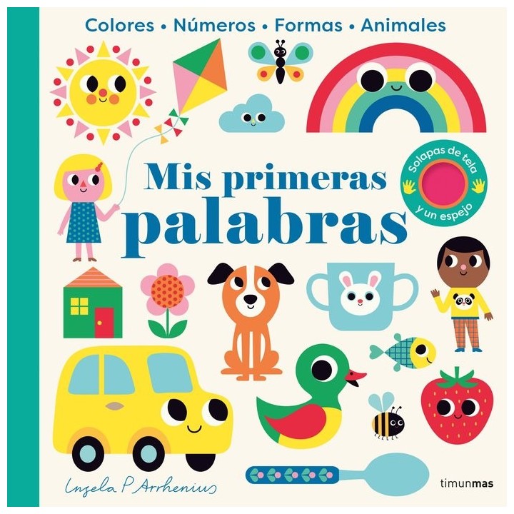 MIS PRIMERAS PALABRAS CON SOLAPAS DE TELA Y UN ESPEJO