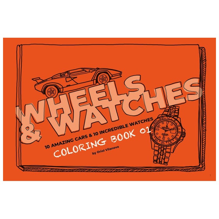 WHEELS - WATCHES COLORING BOOK 01