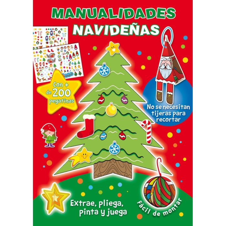 MANUALIDADES NAVIDEÑAS 200 PEGATINAS
