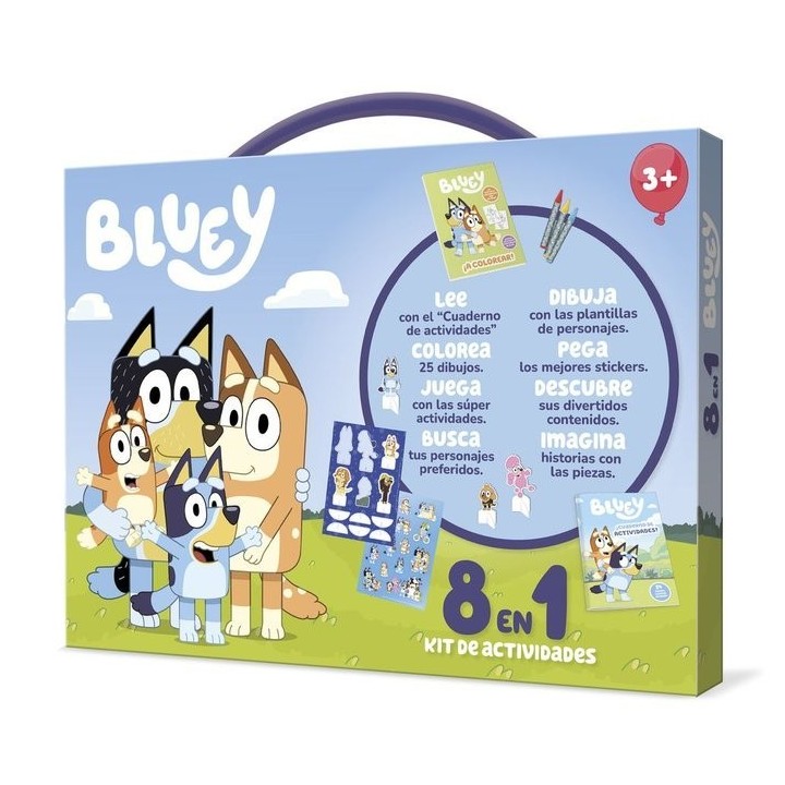 MALETIN KIT DE ACTIVIDADES 8 EN 1 BLUEY