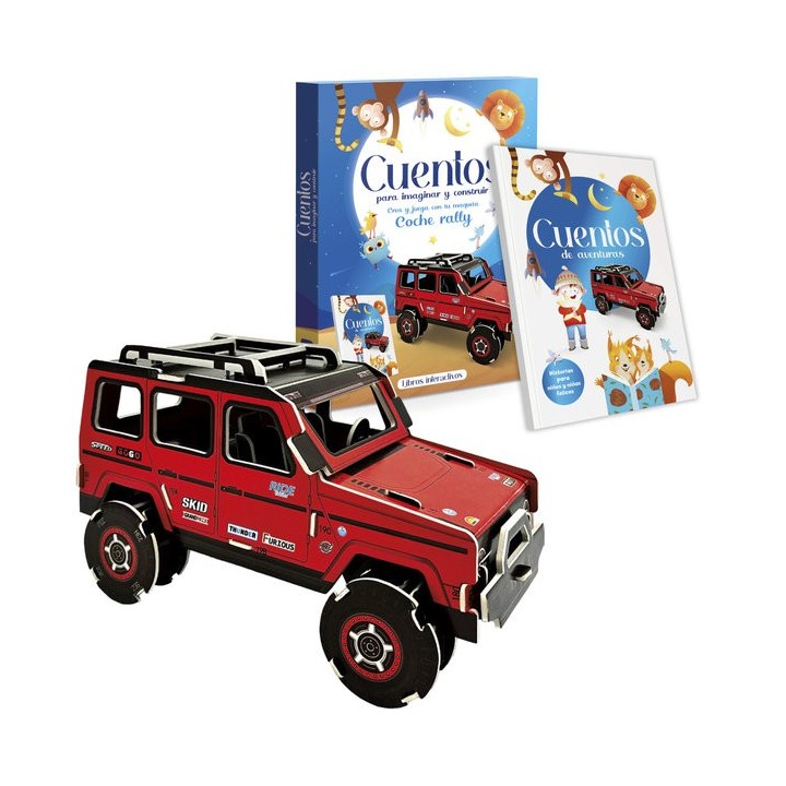 CUENTOS PARA IMAGINAR Y CONSTRUIR 3D COCHE RALLY