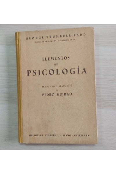Elementos de psicología.