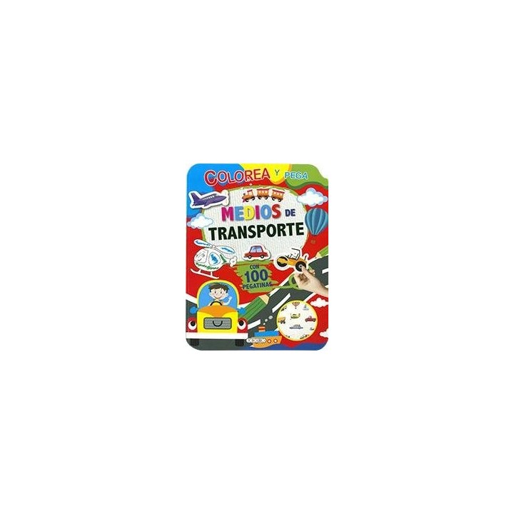 MEDIOS DE TRASPORTE PEGA Y COLOREA